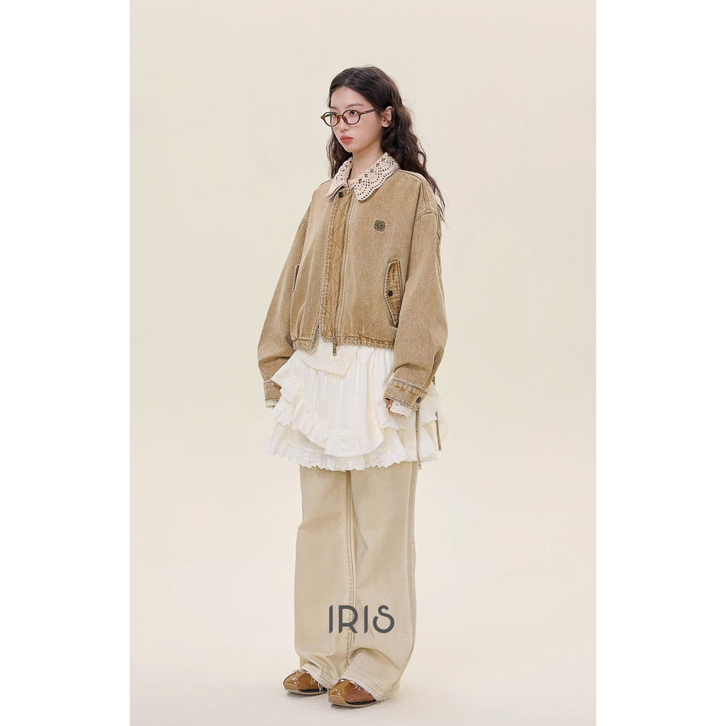 [ พร้อมส่ง ]  IRIS BOUTIQUE  IJ25801 Vintage lace jacket เสื้อผ้าผู้หญิง เสื้อแขนยาว กันหนาว ได้ 10-20 องศา ราคา ถูกที่สุด ดีลบีเคเค แกลเลอรีภาพที่ 2
