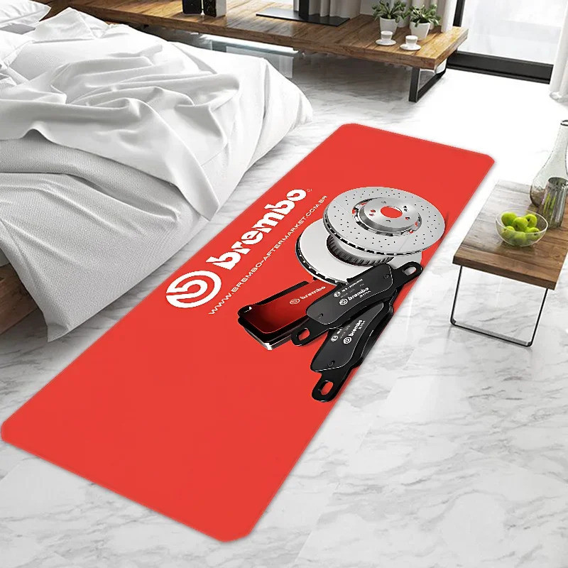 B-Brembo Anti-slip ล้างทําความสะอาดได้ประตูเสื่อห้องครัวห้องนั่งเล่นทางเดินห้องน้ําอาบน้ําตกแต่งบ้านพรม - รูปที่ 5