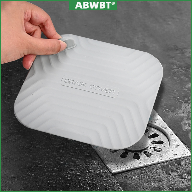 ABWBT ฝาปิดท่อระบายน้ำกันกลิ่น แผ่นซิลิโคนหนาป้องกันแมลง 4สี (คุณภาพสูง)