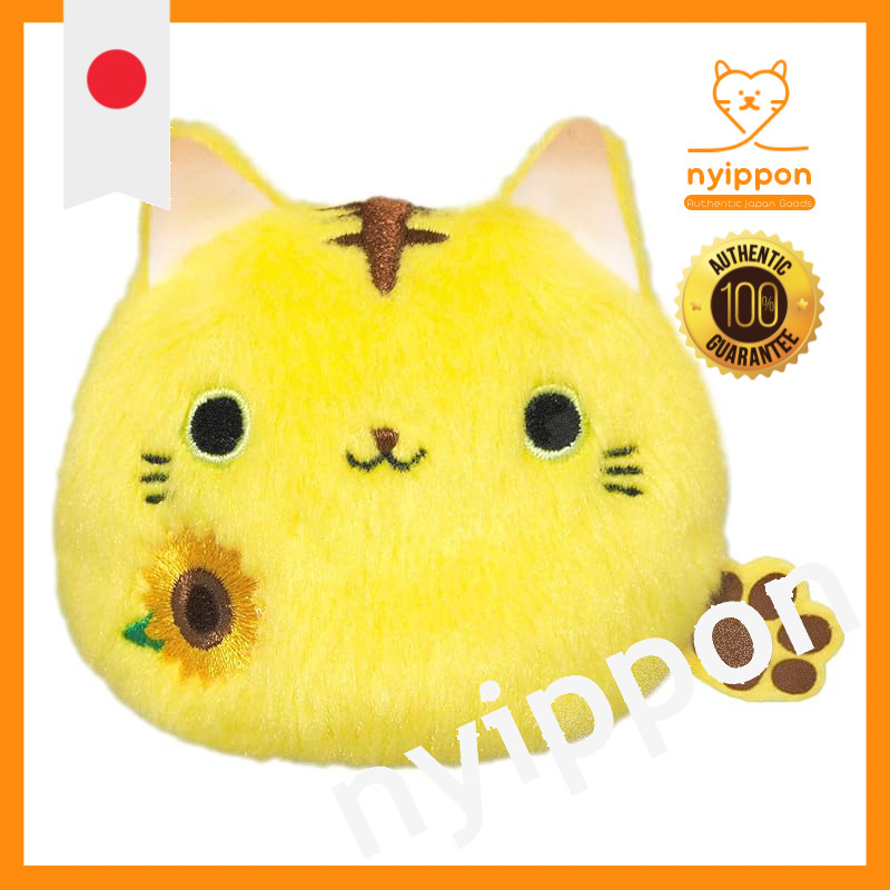 Sanei Boeki Dango Friends Flower Cat Dango Plush Toy W7.5×D6×H7cm