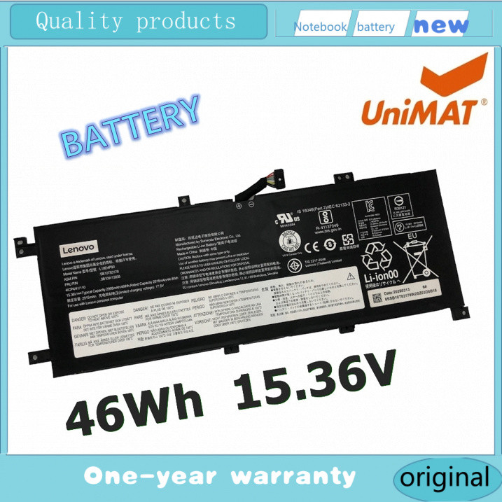LENOVO แบตเตอรี่ L18D4P90 ของแท้ (สำหรับ ThinkPad L13 GEN 1 2, YOGA S2 GEN 6 Series L18C4P90 L18M4P9