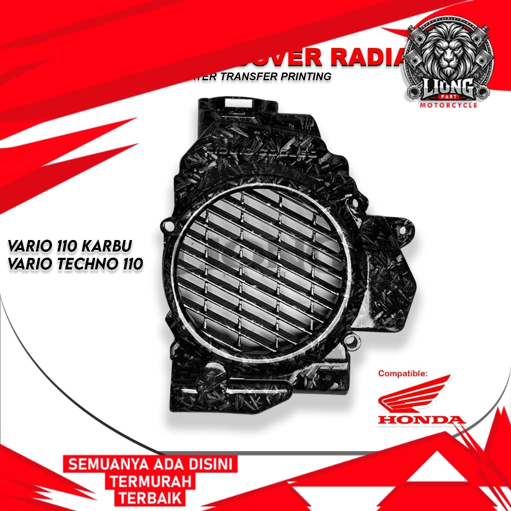 LIONGPART - VARIO 110 CARBON FORGED RADIATOR COVER / VARIO TECHNO 110 CW CBS CARBON FORGED RADIATOR 