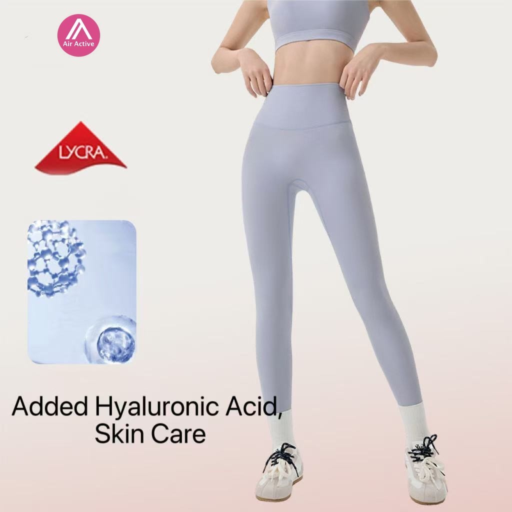 Airactive Leisure Lycra Sports Pants Yoga Leggings High Waist Hip-lifting Skin-Friendly