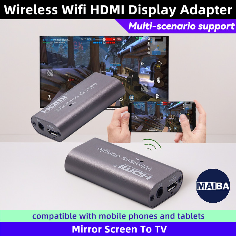 Wireless Wifi HDMI Display Adapter Receiver Mirror Screen To TV