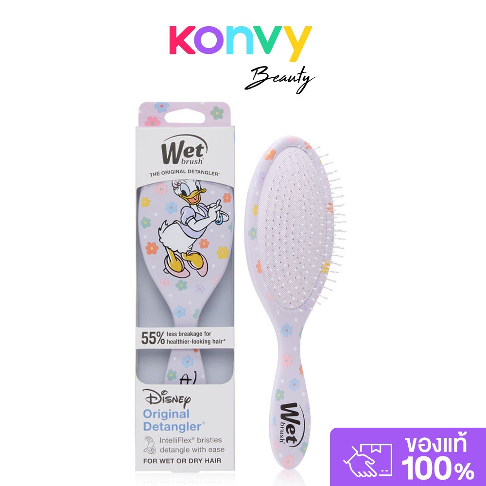 Wet Brush Original Detangler Hello Disney 1pc หวีแปรงวงรีขนาดมาตรฐาน รุ่น Hello Disney.