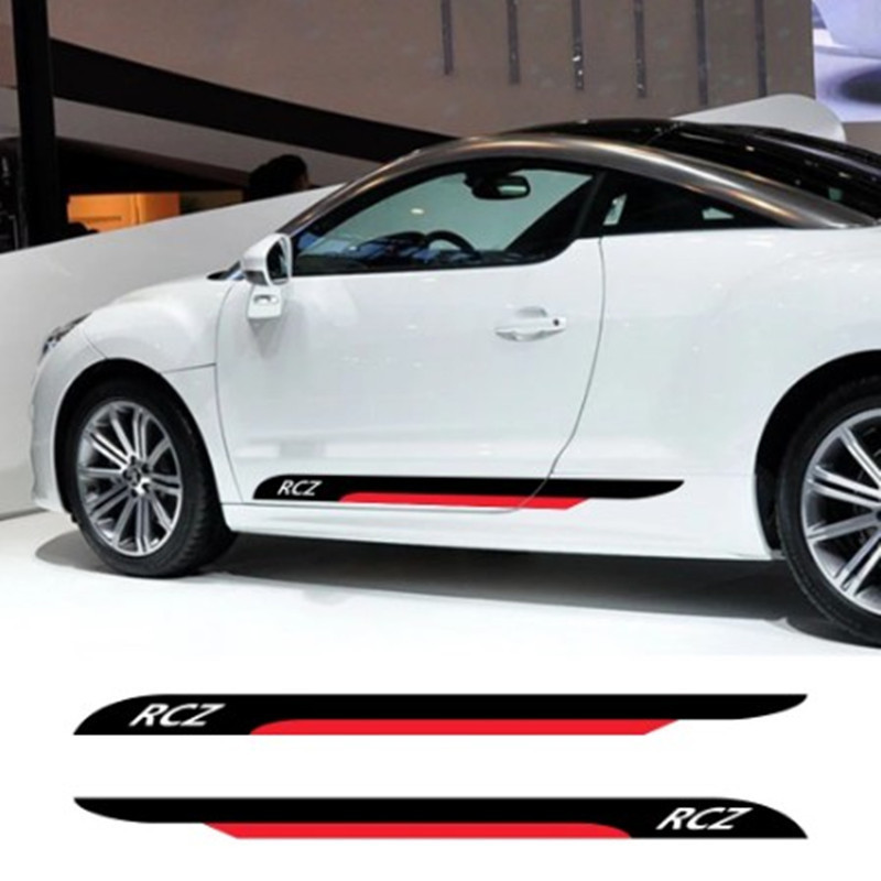 适用于标致RCZ侧裙车贴改装个性拉花贴纸