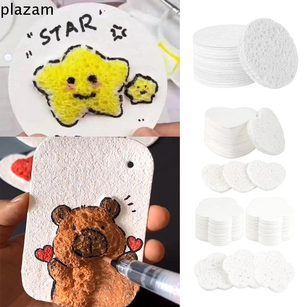 PLAZAM Magic Puffy Paint, พร้อมปากกาและขาตั้งหัตถกรรมภาพวาดกระดาษ, DIY โฟมของเล่นเพื่อการศึกษา Puffy
