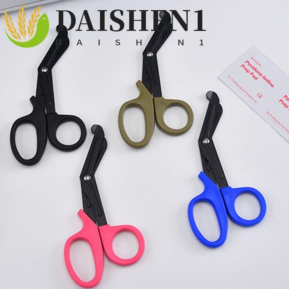 DAISHEN1 กรรไกรกู้ภัยผ้ากอซกรรไกรพยาบาลเครื่องมือการอยู่รอดกลางแจ้งกรรไกรฉุกเฉิน
