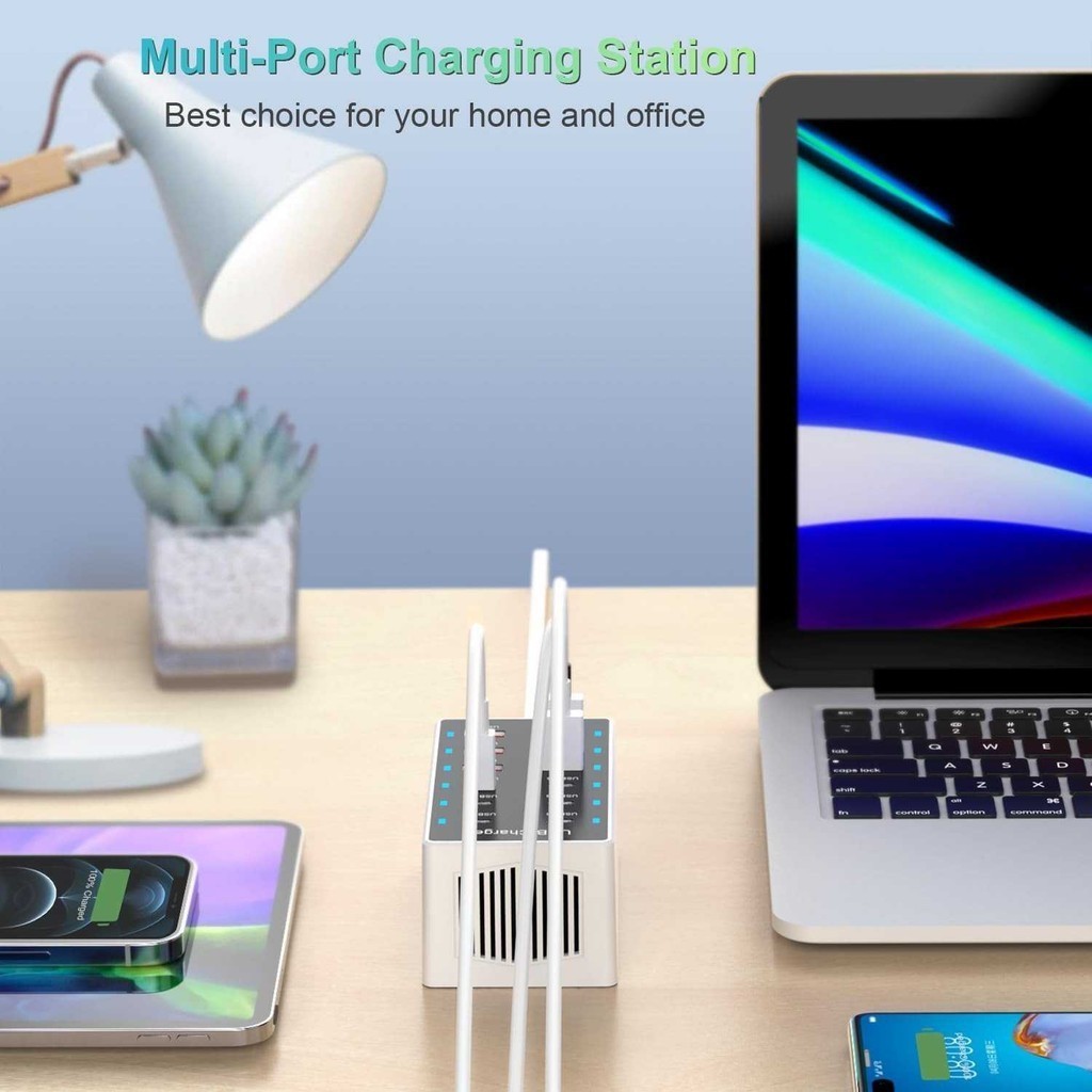 SLTNSTTR BANGGOOD USB Hub Charger 12 Multi Port Type C 5V/2.4A 60W EU Plug - YC-A6