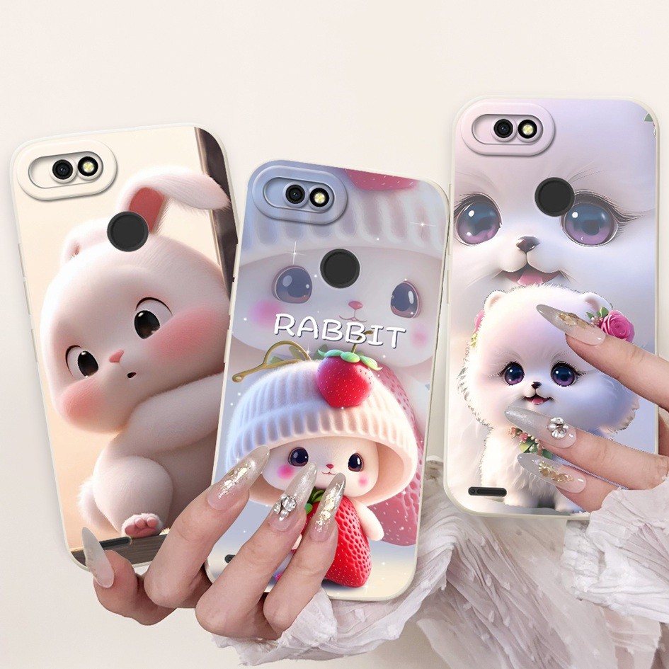 ปลอกสําหรับ Tecno Pop 2 Pro 2F B1c กรณีน่ารักการ์ตูนกระต่าย Love Heart สาวซิลิโคนอ่อนนุ่มฝาครอบป้องก