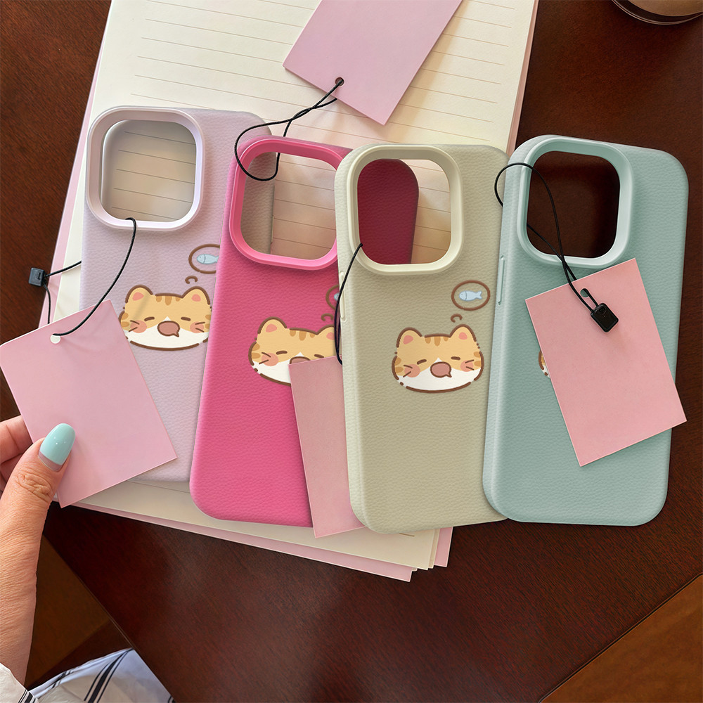 จัดส่งในพื้นที่ เคสเหมือนเปลือกลิ้นจี่ น่ารัก สวยรูปแบบ For IPhone 16 15 13 14 11 7 8plus Pro Promax X XR XS LZW117 - รูปที่ 6