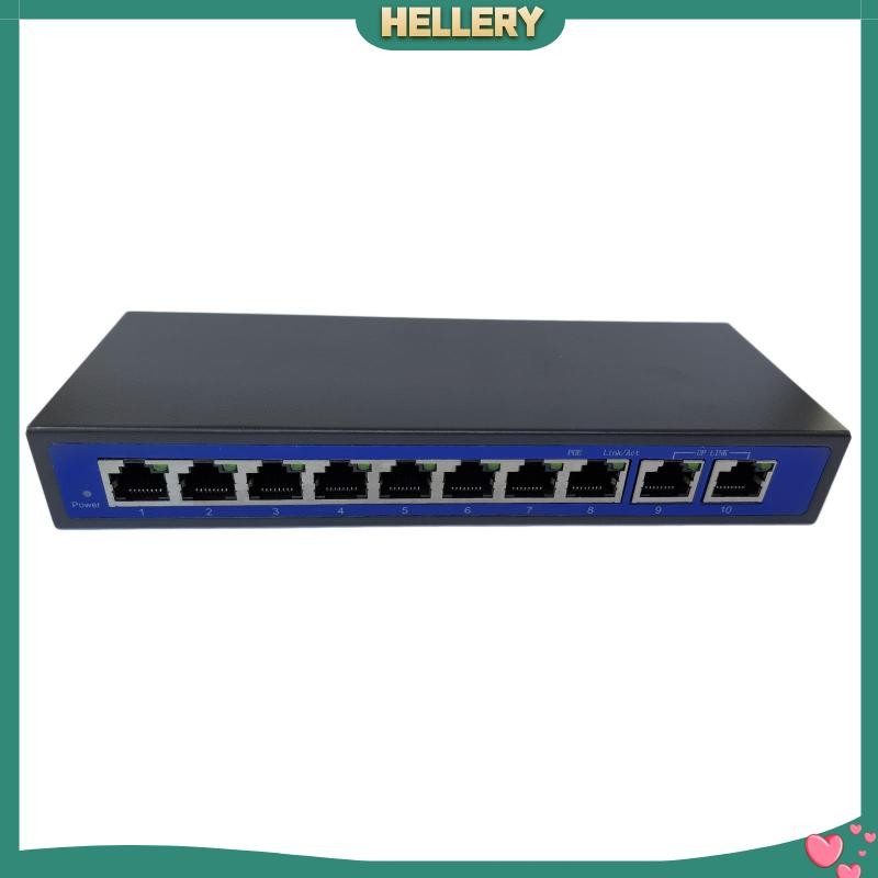 [HelleryPH] 9 พอร์ต Power Over Ethernet PoE Switch 4,5+/7,8- รองรับ 12V 24V 48V ใหม่