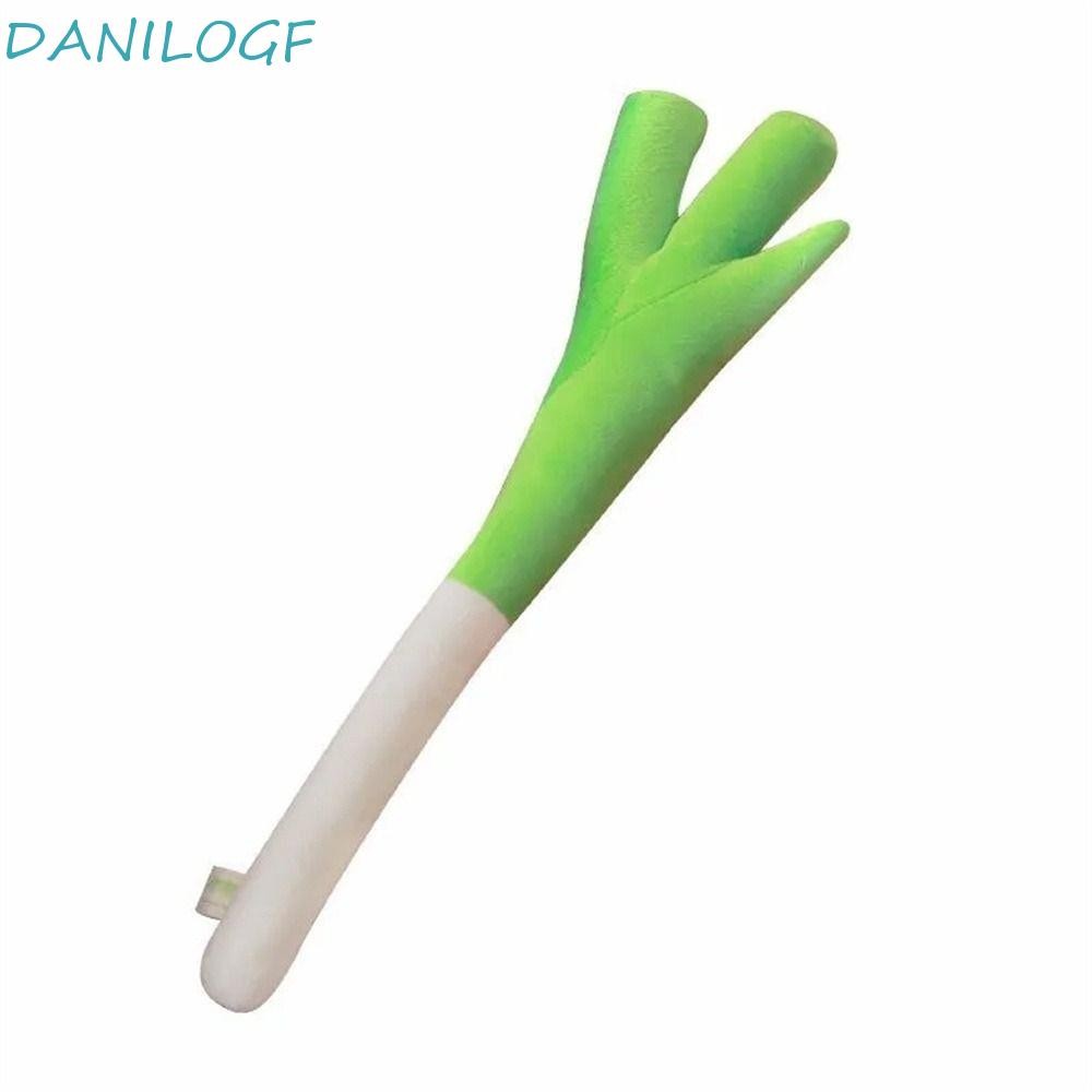 DANILOGF Plush หัวหอมสีเขียว, 42 ซม.Vocaloid ตุ๊กตา Scallion, สาวสั้น Hatsune Miku Plush Plant Miku 