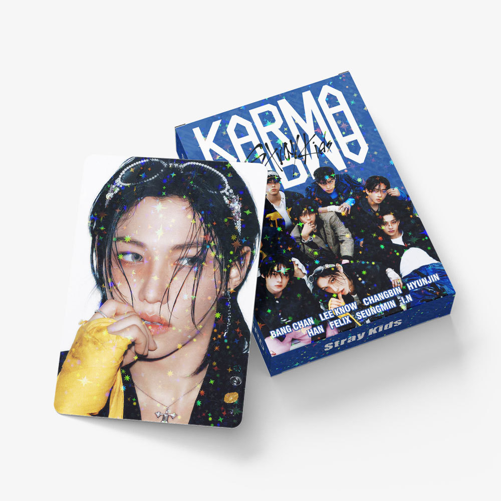 45 ชิ้น KARMA STRAY KIDS Star Holographic การ์ด Lomo Permisson to Dance Love Language Photocards EN 