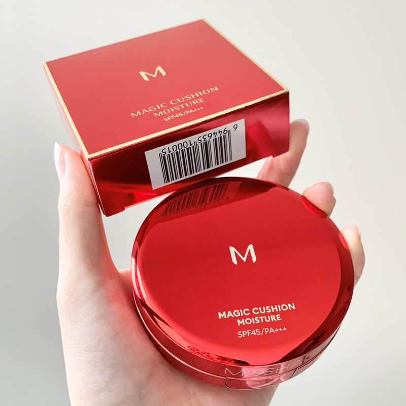 คุชชั่น แป้งพัฟ ผิวแห้ง Kiss Mom Air Cushion!Missha Misha Misha Red Cushion bb Cream Matte Sunscreen