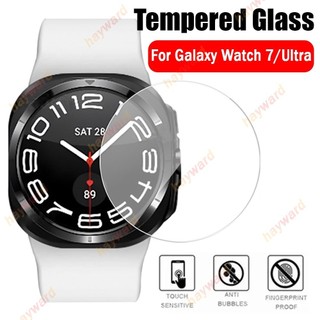 กระจกนิรภัยสําหรับ Samsung Galaxy Watch 7 Ultra/นาฬิกา 7 6 5 4 40 มม.44 มม.47 มม.HD ป้องกันหน้าจอ Anti-Scratch Clear ฟิล์มป้องกัน