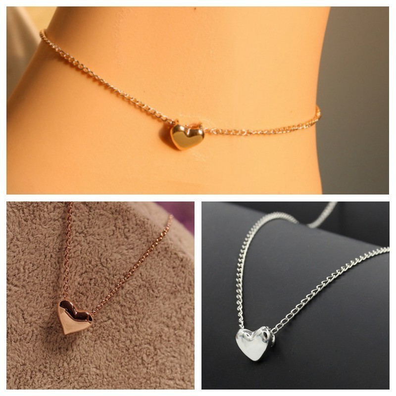 สร้อยคอ จี้รูปหัวใจ สไตล์เกาหลี น่ารัก แฟชั่นสำหรับผู้หญิง