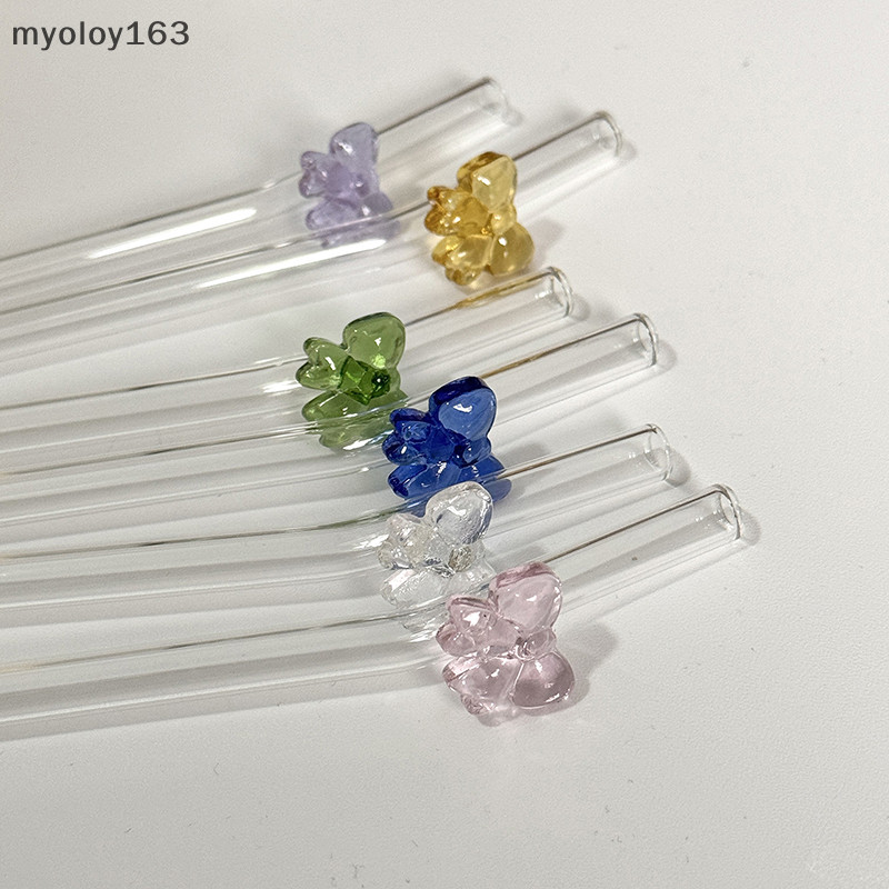 Myoloy 1 PC 8 มม.,หลอดดูดแบบใช้ซ้ําได้น่ารักทนความร้อนฟางสําหรับเทศกาลงานแต่งงานค็อกเทลบาร์ชายหาด TH