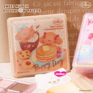 ODBO Sweet Munch Eyeshadow Palette 9g #OD2024 พาเลทอายแชโดว์ 9 เฉดสี.