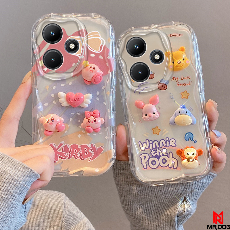 เคส Redmi 13 13X ตุ๊กตาสามมิติ สีใส การ์ตูน กรณีป้องกันโทรศัพท์มือถือ TY4