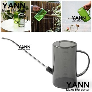 Yann1 1 ชิ้นรดน้ํากาต้มน้ํา,ที่ถอดออกได้ยาว Spout 1L/1.5L บัวรดน้ํา, Measurable ดอกไม้กระถางดอกไม้ขนาดใหญ่ความจุสวนรดน้ําขวดโฮมออฟฟิศสวนกลางแจ้งสนามหญ้า