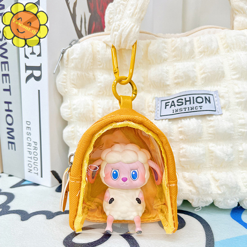 Yescont โปร่งใส PVC Mystery กล่องสําหรับ 25-75 มม.ตุ๊กตาของเล่นกระเป๋าเครื่องประดับกระเป๋าสตางค์ Thicken ของเล่นตุ๊กตาของขวัญกระเป๋า TH
