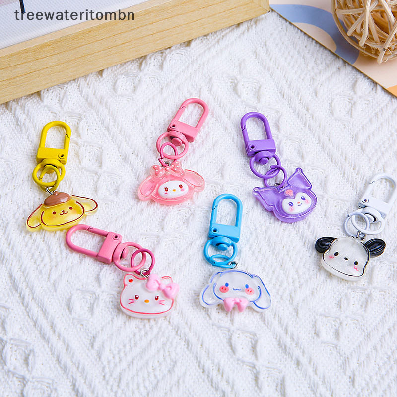 Tt น่ารักการ์ตูนอะนิเมะ Sanrio พวงกุญแจ Hello Kitty Melody หวาน Kawaii หูฟังกระเป๋าเครื่องประดับอุปกรณ์เสริมจี้สําหรับสาวของขวัญ mbn