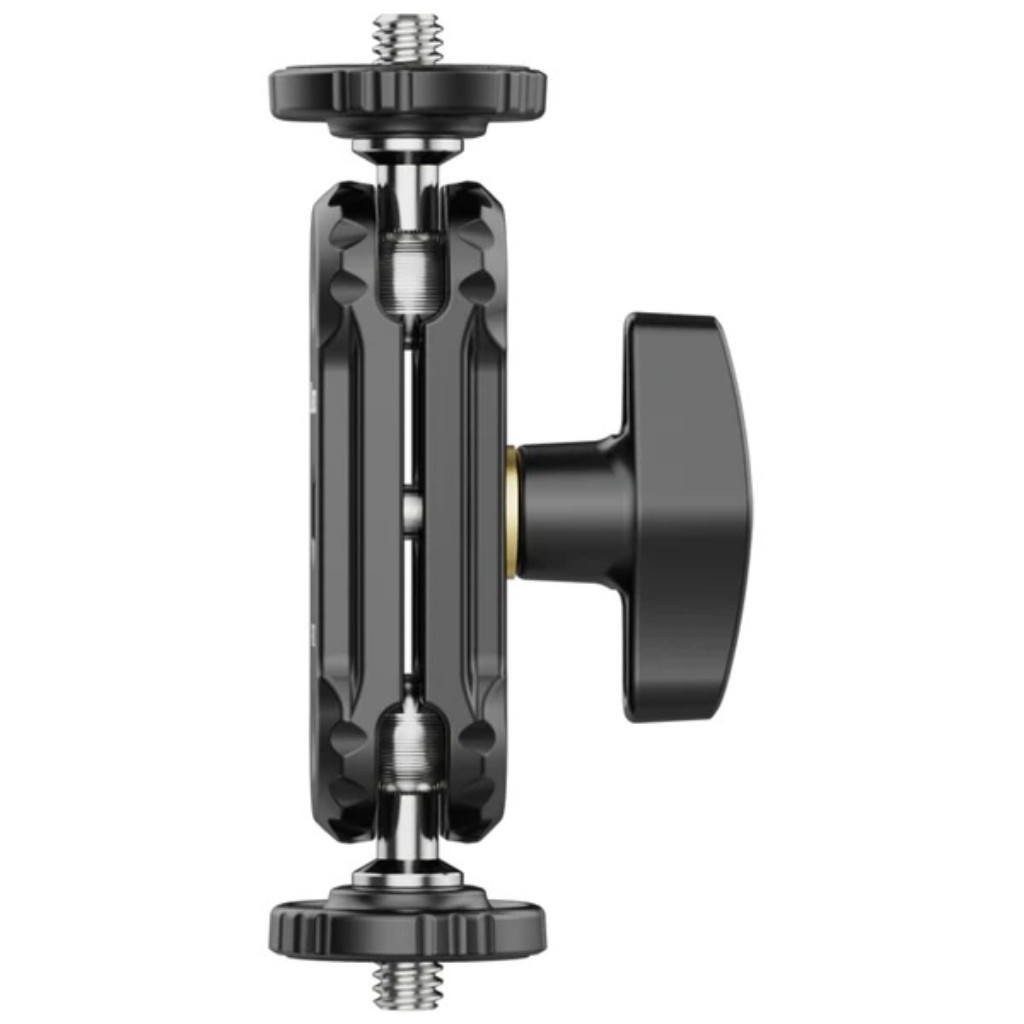 Ulanzi  R102 Double Head Clamp With 1/4 Screw ข้อต่อแบบดับเบิ้ลบอล ข้อต่อสำหรับใส่ไฟติดหัวกล้อง