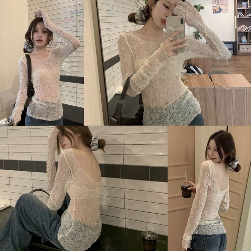 SimpleStore ฤดูร้อนใหม่ผู้หญิงกันแดดแขนยาวเสื้อยืด เสื้อแฟชั่นผู้หญิง