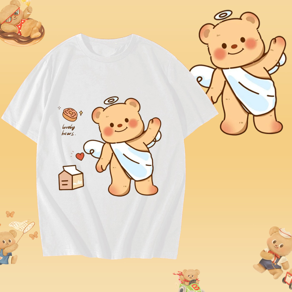 2024 น้องหมีเนย Butterbear T-Shirt ผ้าCotton 100% S-5XL 079