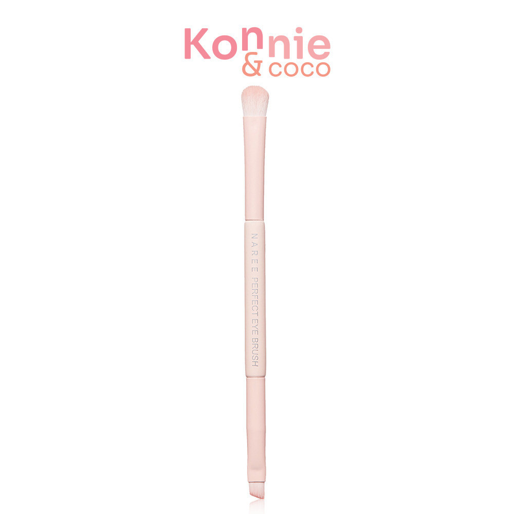 Naree Perfect Eye Brush 1pc #Nude นารี เพอร์เฟค อาย บลัช แปรงแต่งตา 2 หัวในด้ามเดียว.