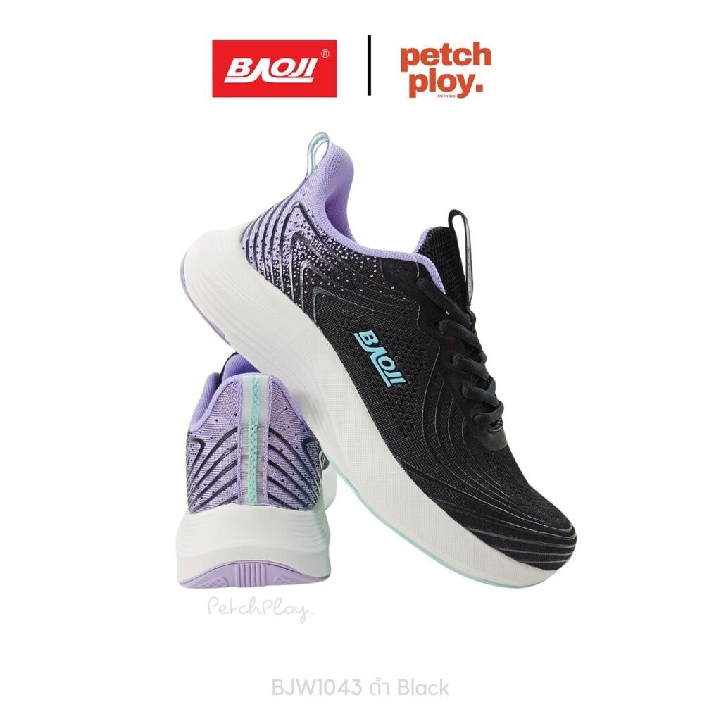 Baoji BJW1043 รองเท้าผ้าใบผู้หญิง รองเท้าวิ่ง ออกกำลังกาย บาโอจิ