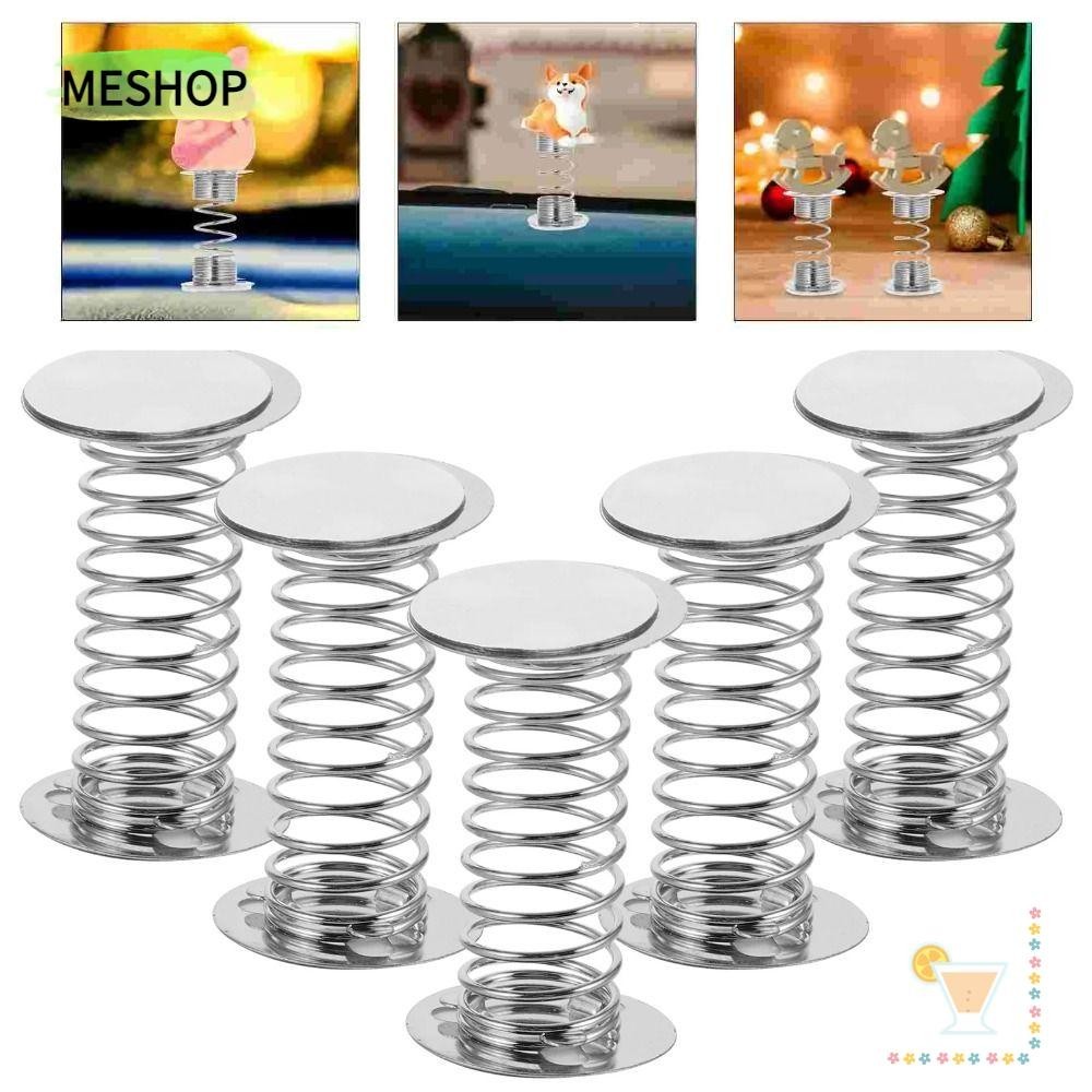 Me 10PCS Bouncing Standee Spring, แดชบอร์ดของเล่น 2.5 ซม.ฐานสปริง, อุปกรณ์ของเล่น DIY ฐานสปริงเขย่าหัวตุ๊กตา