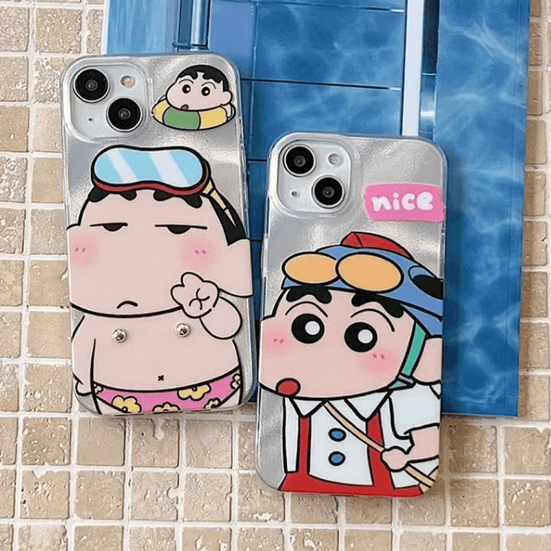 เคส Creative 3D Steel Ball Crayon Shin-chan Huawei Honor X8C X9C X7C X5B 200 Pro X40 GT X30 X9B X9A 