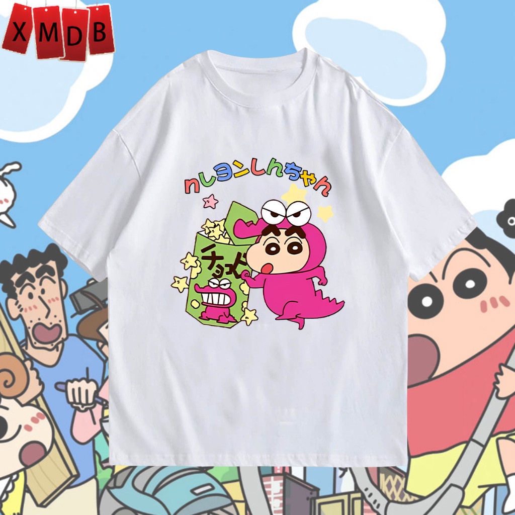 เสื้อยืด✨ เสื้อ เสื้อยืดผู้หญิง Crayon Shin-chan แฟชั่น t shirt ผ้าคอตตอน ไม่หด ยับยาก S-5XL 🌸4