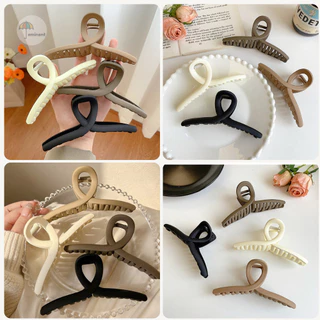 กิ๊บหนีบผม ที่หนีบผม สไตล์มินิมอล แฟชั่นเกาหลี สีด้าน ขนาดใหญ่ 13 CM. ทำได้หลายแบบ หลายทรง ราคาต่อ 1 ชิ้น