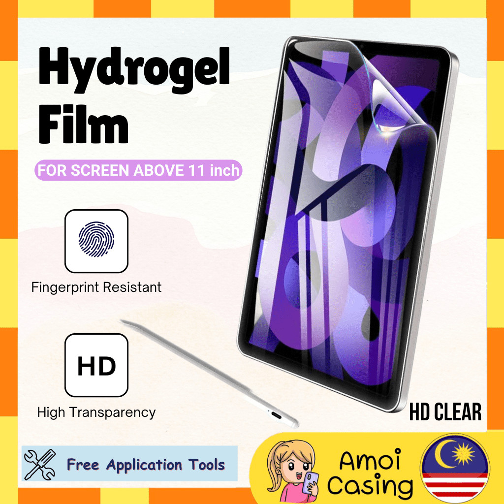 Vivo Pad 2 3Pro Air 3 IQOO Pad Pad2 Pad 2Pro 16 นิ้ว HD Clear ฟิล์มไฮโดรเจลอเนกประสงค์