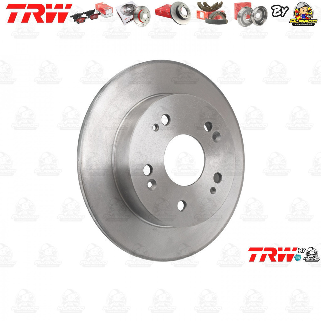 TRW จานดิสเบรคหลัง จานเบรคหลัง 1คู่/2ใบ HONDA CIVIC FD 1.8,2.0 ปี 2006-2011  DF7459 ขนาด 260 mm ใบหน