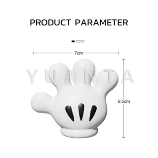 Yuanta ตะขอแขวนแปรงสีฟัน รูปปาล์มการ์ตูน อุ้งมือ 3D ตะขอแขวนผนัง Toothbrush holder