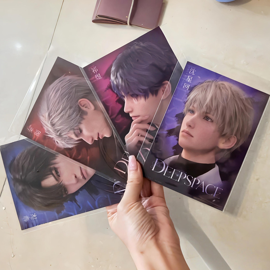 รักและแนวลึก co-branded Xavier Zayne Rafayel Sylus fan badge โปสการ์ดรอบลักษณะสูงระดับ 1Q2E