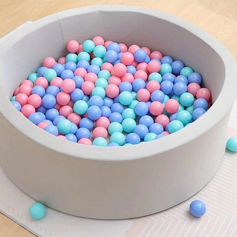200ชิ้น มาการอง-สีปลอดสารพิษ บีพีเอ-ฟรี ลูกบอลพลาสติกอ่อนสําหรับเกมหลุมบอล, เต็นท์, โรงละครทารก, สระว่ายน้ํา, งานเลี้ยงวันเกิ