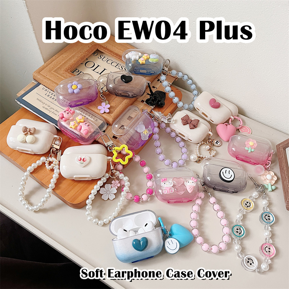 สําหรับ Hoco EW04 Plus Case Casing Soft Silicone นวัตกรรมการ์ตูนหูฟัง Cover