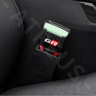 Toyota GR สําหรับที่นั่งรถยนต์ หัวเข็มขัดนิรภัย ตัวปรับเข็มขัดนิรภัย หัวเสียบตัดเสียงรบกวน หัวเสียบเข็มขัดนิรภัย Prius Fortuner Corolla Cross CHR Camry Wish Vios Veloz Estima Sienta Yaris Ativ Altis Hilux Revo bZ4X Hiace