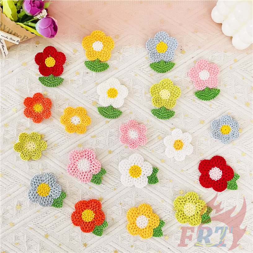 ❀ สีสัน Flowers Series 01 Patch ❀ 1 PC DIY ผ้า Applique เย็บปักถักร้อยเย็บบนแพทช์อุปกรณ์ตกแต่ง