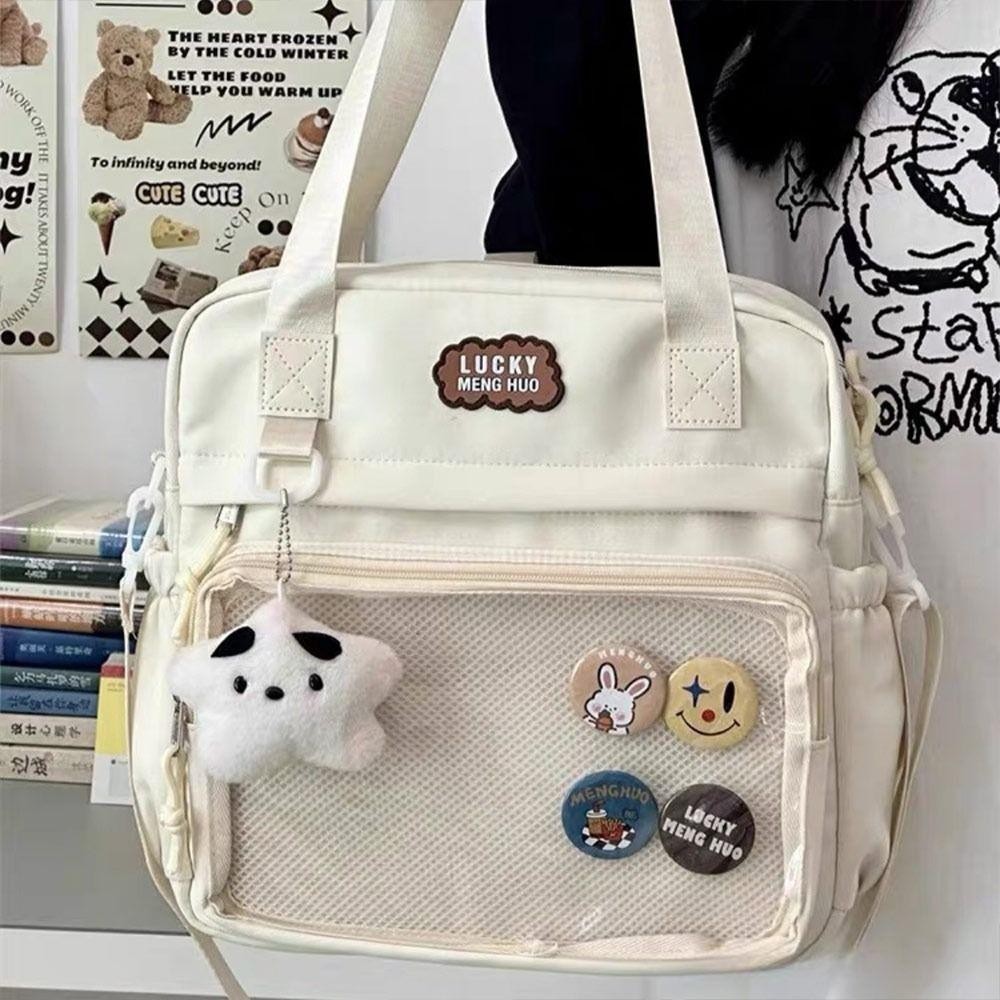 Jy1 กระเป๋าเป้สะพายหลัง, กระเป๋าถือ Harajuku Reusable, ของขวัญสร้างสรรค์ไนลอนทนทาน Casual Satchels กระเป๋าสาววัยรุ่น
