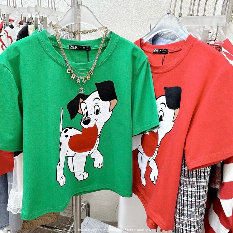 ใหม่ เสื้อยืดกึ่งครอป Heart you 101 สีสดใส รูปหัวใจเป็นงานรีดกำมะหยี่