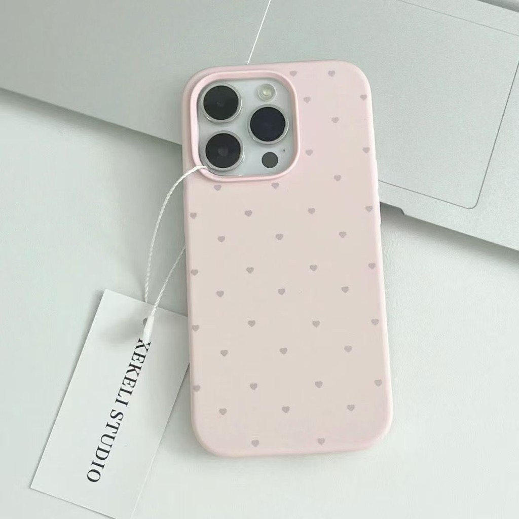 Multicolorlove Heartซิลิโคนเหลวเคสโทรศัพท์สําหรับiPhone 15ProMax 15Pro 15 14 13 12 Pro Maxครอบคลุมเต็มรูปแบบกันกระแทกป้องกันนุ่ม