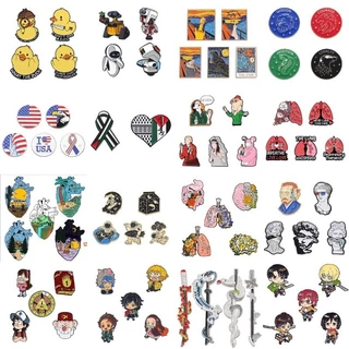 100 ชุด 2-7 ชิ้น Magic Academy อะนิเมะเข็มกลัด Miyazaki Hayao การ์ตูน Badge Pokémon น่ารัก Lapel Pin เสื้อผ้าอุปกรณ์เสริมเครื่องประดับของขวัญ