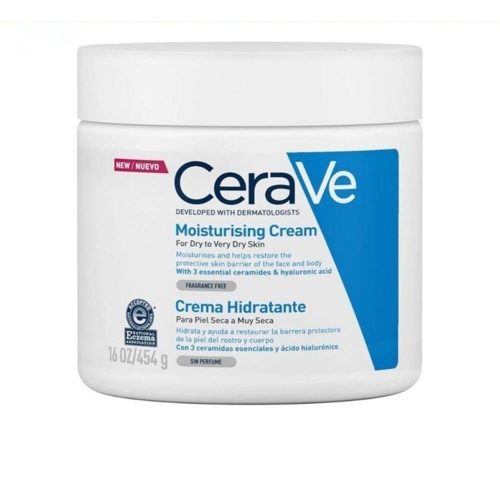 [CEVE]CeraVe Moisturising Cream Hidratante skin เซราวี มอยซ์เจอร์ไรซิ่ง ครีม 454 กรัม