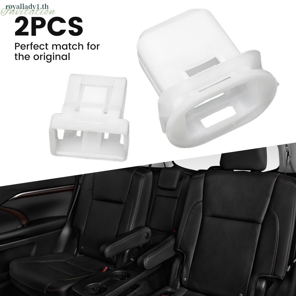 [ในสต็อก] 2x เบาะรองนั่งด้านหลังที่นั่งยึด Grommet คลิปไนลอนสีขาวสําหรับ Toyota 72693-12080